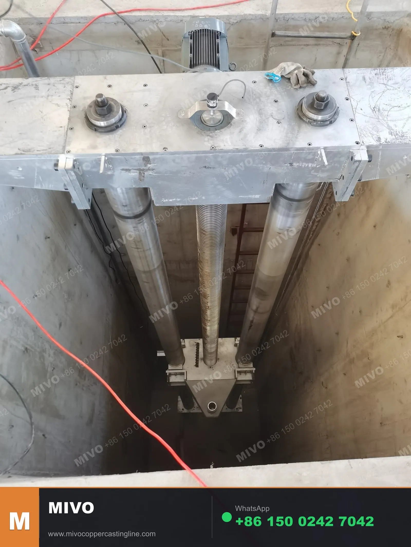 Complete semi-continuous casting line installation